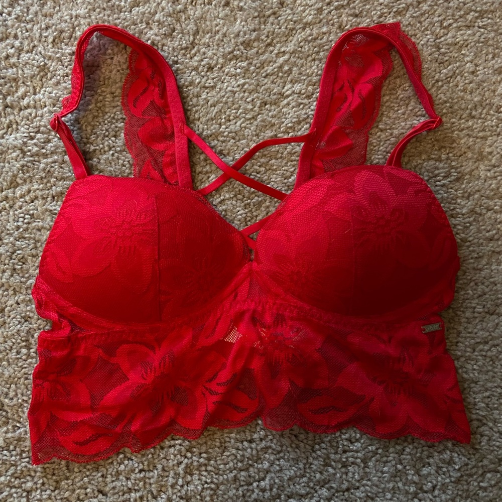 Red Victorias Secret PINK Bralette
